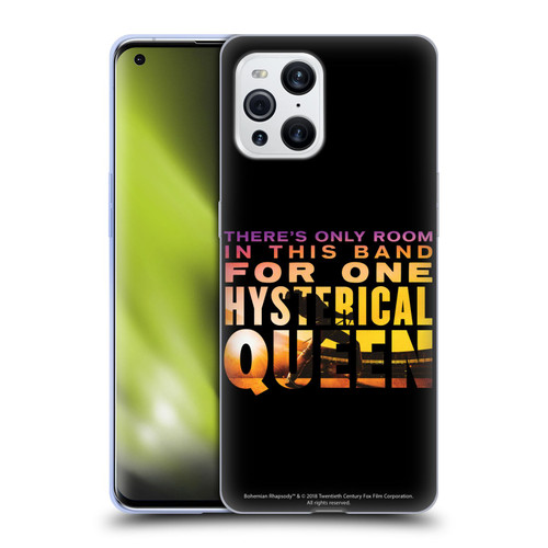 Queen Bohemian Rhapsody Hysterical Quote Soft Gel Case for OPPO Find X3 / Pro