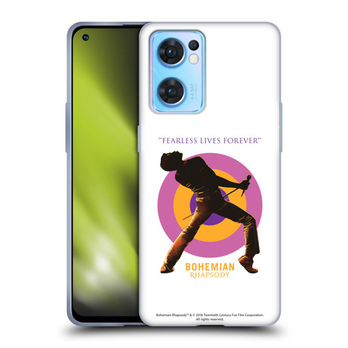 Queen Bohemian Rhapsody Fearless Lives Forever Soft Gel Case for OPPO Reno7 5G / Find X5 Lite