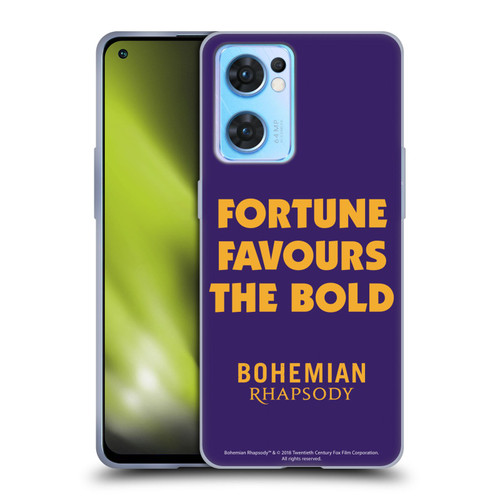 Queen Bohemian Rhapsody Fortune Quote Soft Gel Case for OPPO Reno7 5G / Find X5 Lite