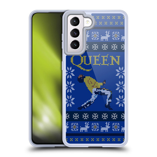 Queen Christmas Freddie Mercury Knitwork Soft Gel Case for Samsung Galaxy S21 5G