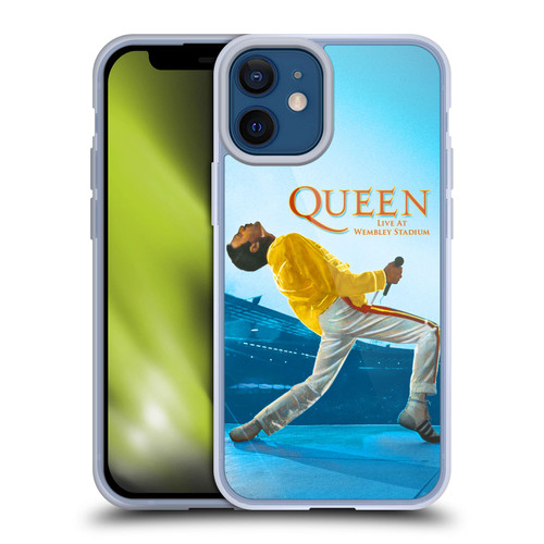 Queen Key Art Freddie Mercury Live At Wembley Soft Gel Case for Apple iPhone 12 Mini