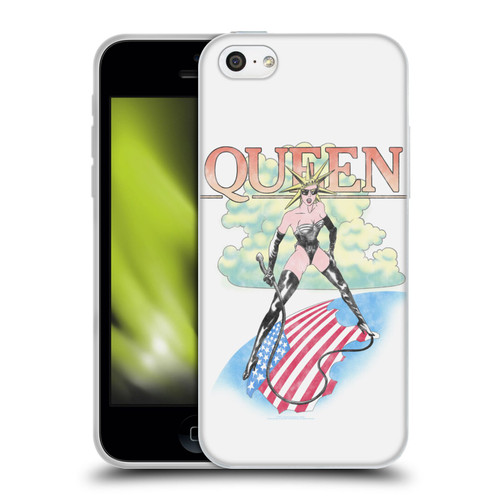Queen Key Art Vintage Tour Soft Gel Case for Apple iPhone 5c