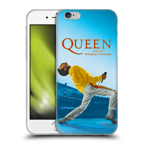 Queen Key Art Freddie Mercury Live At Wembley Soft Gel Case for Apple iPhone 6 / iPhone 6s