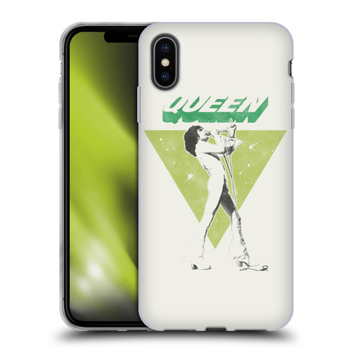 Queen Key Art Freddie Mercury Soft Gel Case for Apple iPhone XS Max
