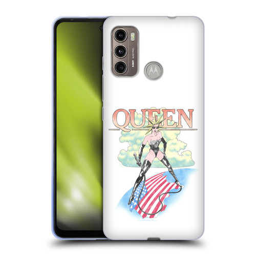 Queen Key Art Vintage Tour Soft Gel Case for Motorola Moto G60 / Moto G40 Fusion