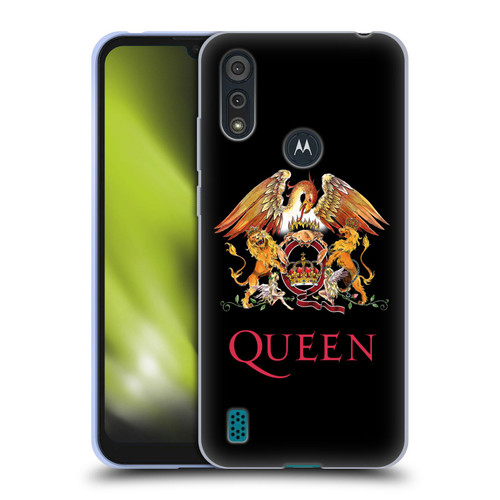 Queen Key Art Crest Soft Gel Case for Motorola Moto E6s (2020)