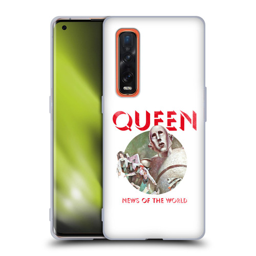 Queen Key Art News Of The World Soft Gel Case for OPPO Find X2 Pro 5G