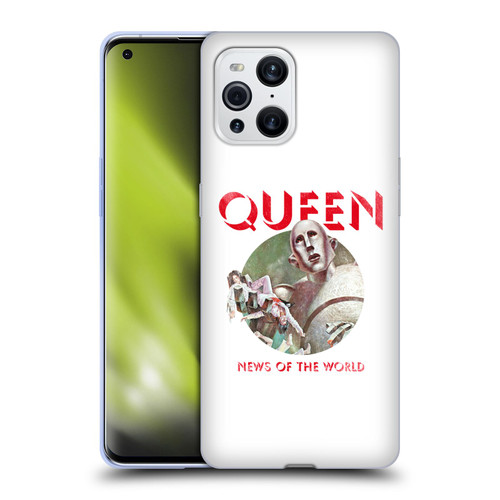 Queen Key Art News Of The World Soft Gel Case for OPPO Find X3 / Pro