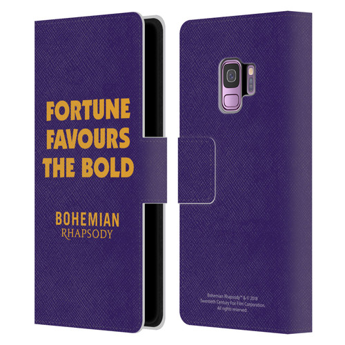 Queen Bohemian Rhapsody Fortune Quote Leather Book Wallet Case Cover For Samsung Galaxy S9