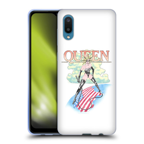 Queen Key Art Vintage Tour Soft Gel Case for Samsung Galaxy A02/M02 (2021)