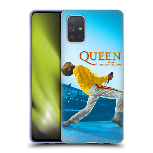 Queen Key Art Freddie Mercury Live At Wembley Soft Gel Case for Samsung Galaxy A71 (2019)