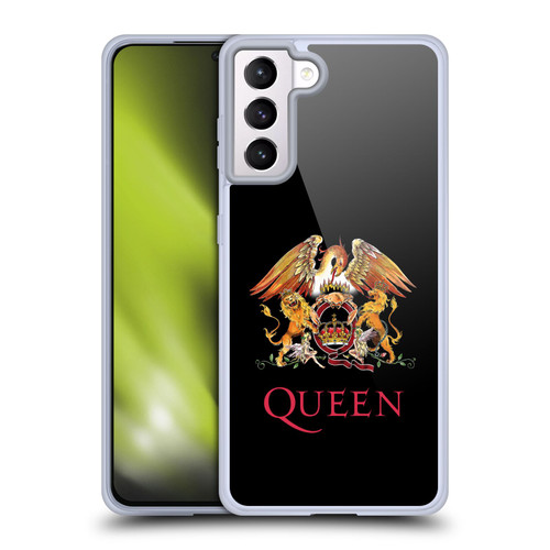 Queen Key Art Crest Soft Gel Case for Samsung Galaxy S21+ 5G