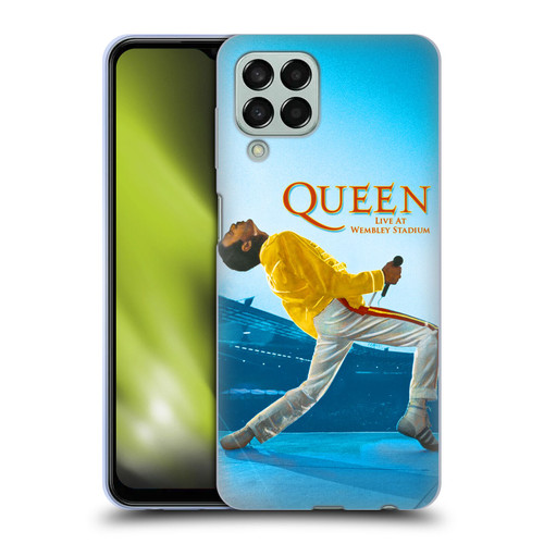 Queen Key Art Freddie Mercury Live At Wembley Soft Gel Case for Samsung Galaxy M33 (2022)