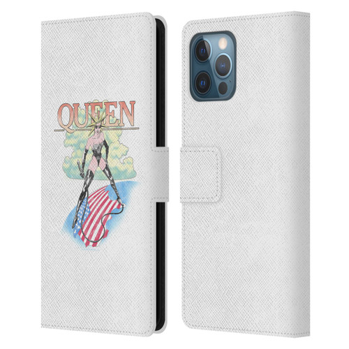 Queen Key Art Vintage Tour Leather Book Wallet Case Cover For Apple iPhone 12 Pro Max