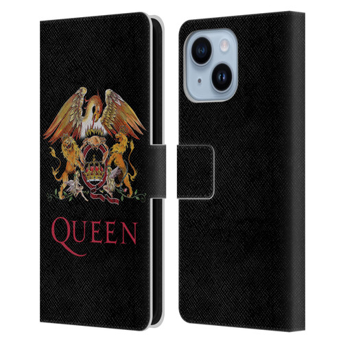 Queen Key Art Crest Leather Book Wallet Case Cover For Apple iPhone 14 Plus