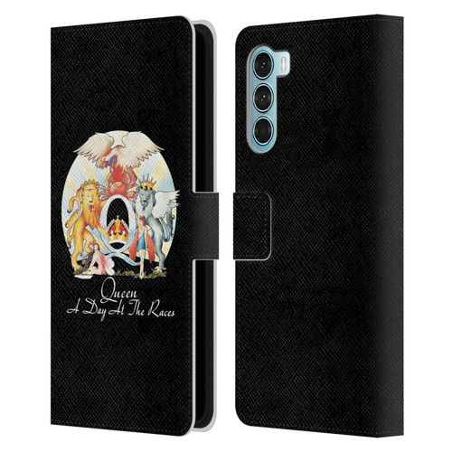 Queen Key Art A Day At The Races Leather Book Wallet Case Cover For Motorola Edge S30 / Moto G200 5G