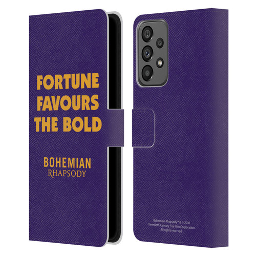 Queen Bohemian Rhapsody Fortune Quote Leather Book Wallet Case Cover For Samsung Galaxy A73 5G (2022)