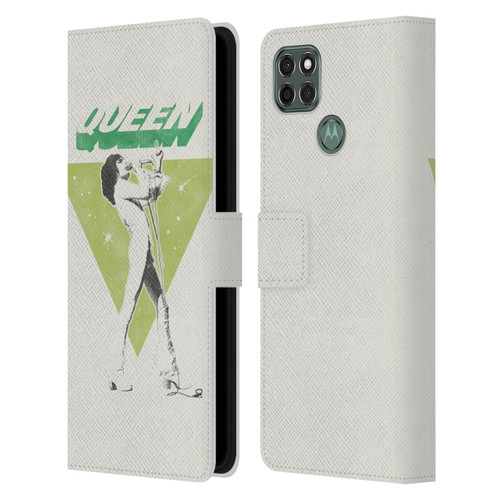 Queen Key Art Freddie Mercury Leather Book Wallet Case Cover For Motorola Moto G9 Power