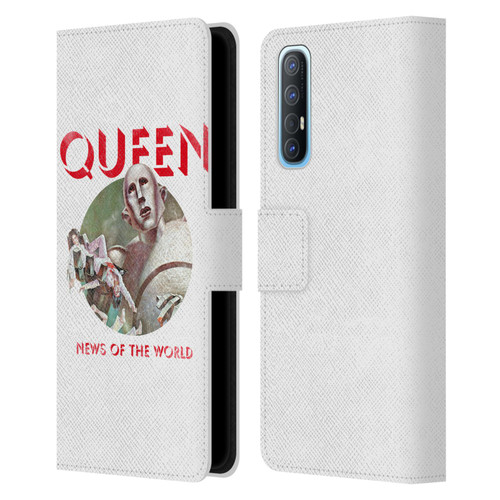 Queen Key Art News Of The World Leather Book Wallet Case Cover For OPPO Find X2 Neo 5G