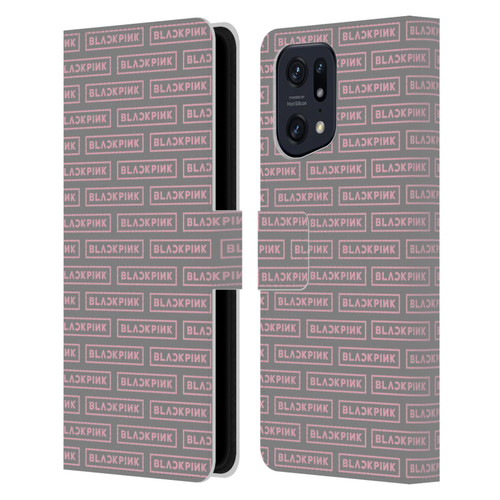 Blackpink The Album Pattern Leather Book Wallet Case Cover For OPPO Find X5