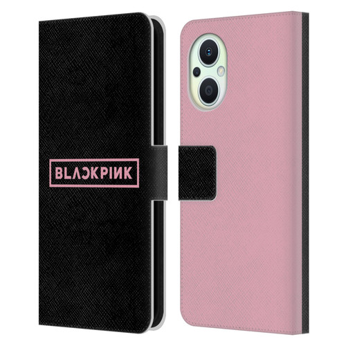 Blackpink The Album Pink Logo Leather Book Wallet Case Cover For OPPO Reno8 Lite