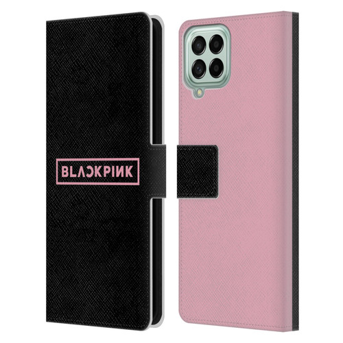 Blackpink The Album Pink Logo Leather Book Wallet Case Cover For Samsung Galaxy M53 (2022)