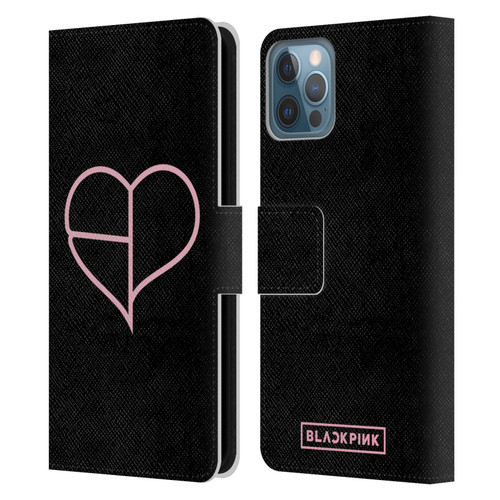 Blackpink The Album Heart Leather Book Wallet Case Cover For Apple iPhone 12 / iPhone 12 Pro