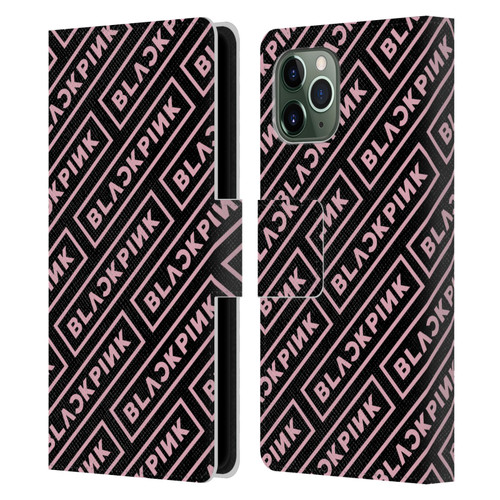 Blackpink The Album Logo Pattern Leather Book Wallet Case Cover For Apple iPhone 11 Pro