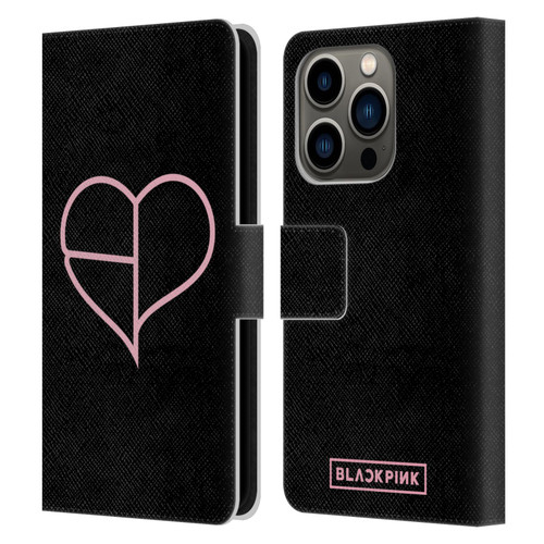 Blackpink The Album Heart Leather Book Wallet Case Cover For Apple iPhone 14 Pro
