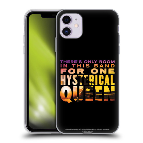 Queen Bohemian Rhapsody Hysterical Quote Soft Gel Case for Apple iPhone 11