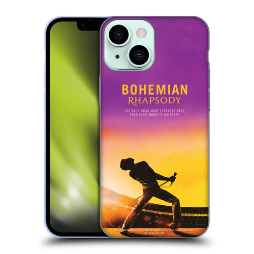 Queen Bohemian Rhapsody Iconic Movie Poster Soft Gel Case for Apple iPhone 13 Mini