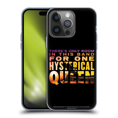 Queen Bohemian Rhapsody Hysterical Quote Soft Gel Case for Apple iPhone 14 Pro