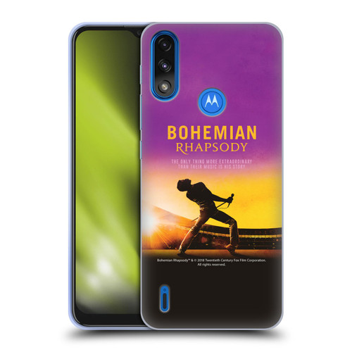Queen Bohemian Rhapsody Iconic Movie Poster Soft Gel Case for Motorola Moto E7 Power / Moto E7i Power