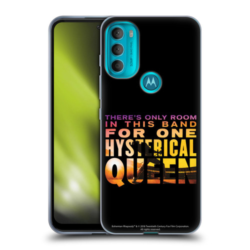 Queen Bohemian Rhapsody Hysterical Quote Soft Gel Case for Motorola Moto G71 5G