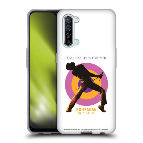 Queen Bohemian Rhapsody Fearless Lives Forever Soft Gel Case for OPPO Find X2 Lite 5G