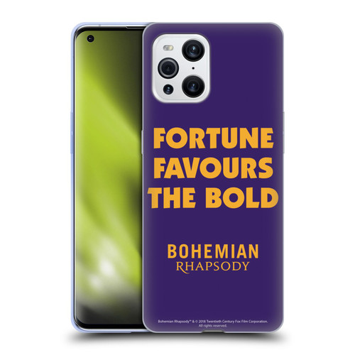 Queen Bohemian Rhapsody Fortune Quote Soft Gel Case for OPPO Find X3 / Pro