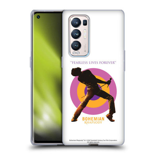 Queen Bohemian Rhapsody Fearless Lives Forever Soft Gel Case for OPPO Find X3 Neo / Reno5 Pro+ 5G