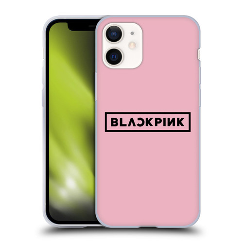 Blackpink The Album Black Logo Soft Gel Case for Apple iPhone 12 Mini