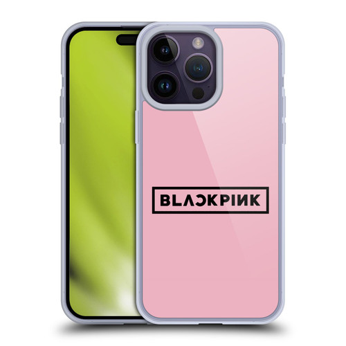 Blackpink The Album Black Logo Soft Gel Case for Apple iPhone 14 Pro Max