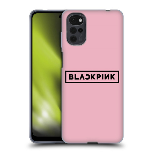 Blackpink The Album Black Logo Soft Gel Case for Motorola Moto G22
