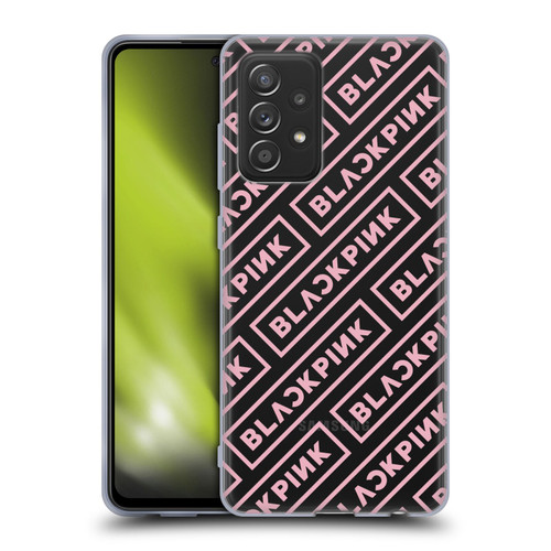 Blackpink The Album Logo Pattern Soft Gel Case for Samsung Galaxy A52 / A52s / 5G (2021)