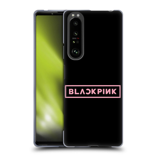 Blackpink The Album Pink Logo Soft Gel Case for Sony Xperia 1 III