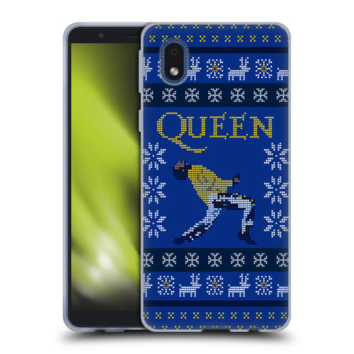 Queen Christmas Freddie Mercury Knitwork Soft Gel Case for Samsung Galaxy A01 Core (2020)