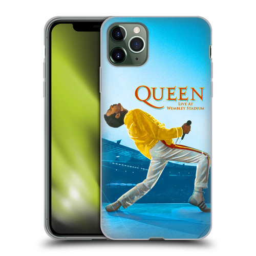 Queen Key Art Freddie Mercury Live At Wembley Soft Gel Case for Apple iPhone 11 Pro Max