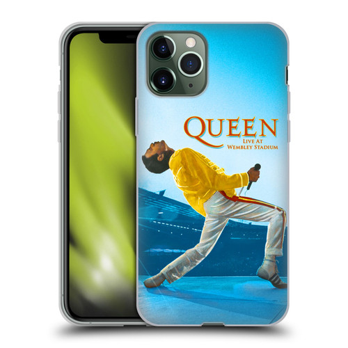 Queen Key Art Freddie Mercury Live At Wembley Soft Gel Case for Apple iPhone 11 Pro