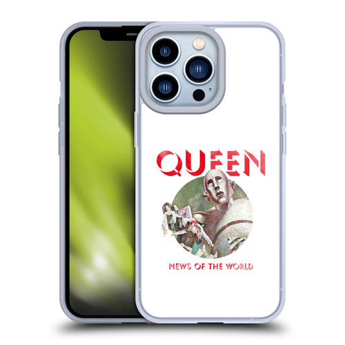 Queen Key Art News Of The World Soft Gel Case for Apple iPhone 13 Pro