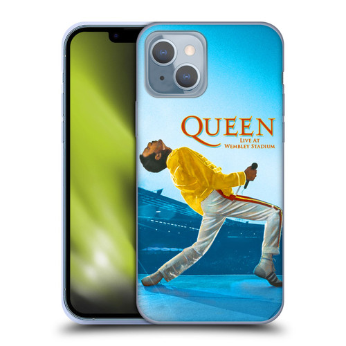 Queen Key Art Freddie Mercury Live At Wembley Soft Gel Case for Apple iPhone 14
