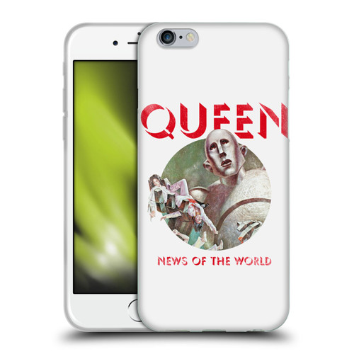 Queen Key Art News Of The World Soft Gel Case for Apple iPhone 6 / iPhone 6s