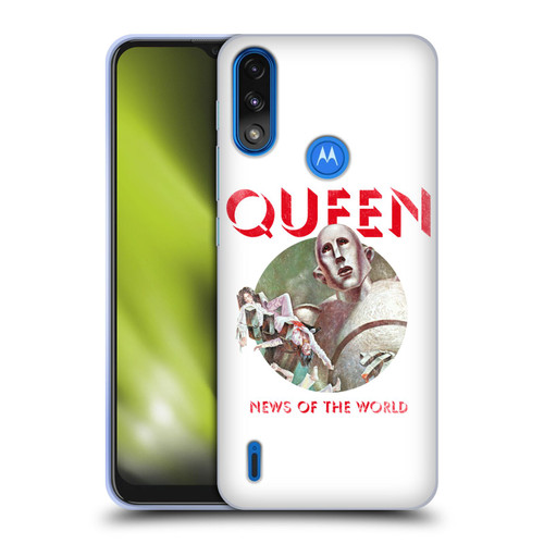 Queen Key Art News Of The World Soft Gel Case for Motorola Moto E7 Power / Moto E7i Power