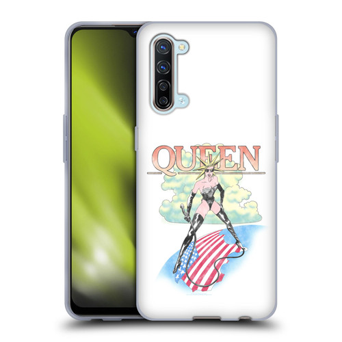 Queen Key Art Vintage Tour Soft Gel Case for OPPO Find X2 Lite 5G
